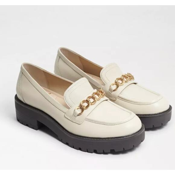 Sam Edelman - Taelor Chained Lug-Sole Leather Loafers - Picture 4 of 15